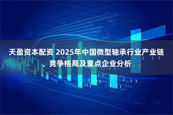 天盈资本配资 2025年中国微型轴承行业产业链、竞争格局及重点企业分析